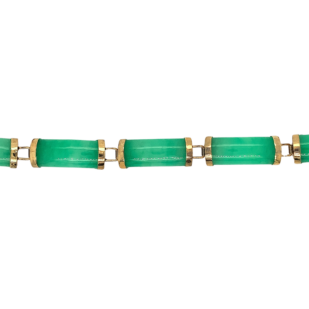 14kt Yellow Jade Bracelet