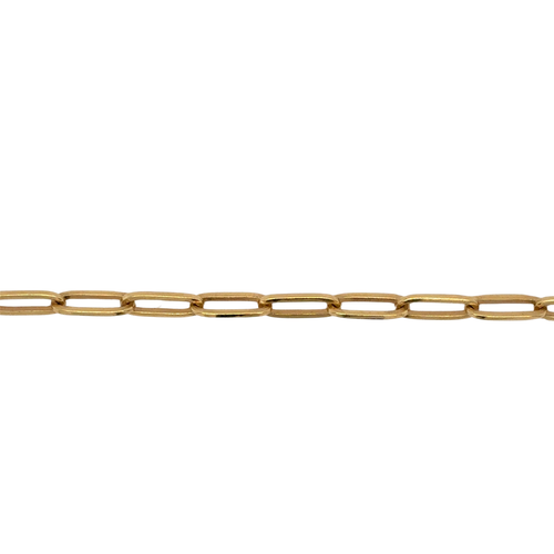 14kt Yellow Gold 17.5" Paperclip 3mm Chain