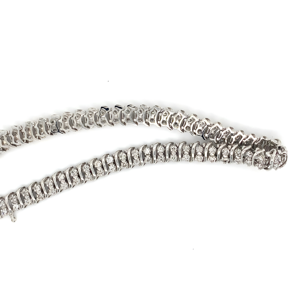 10KT White Gold Natural Diamond 2.00TW Bracelet