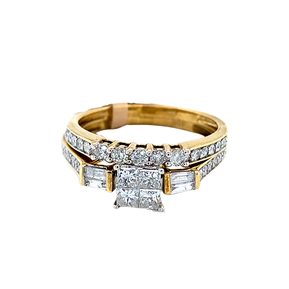 10kt Yellow Gold Diamond Ring set