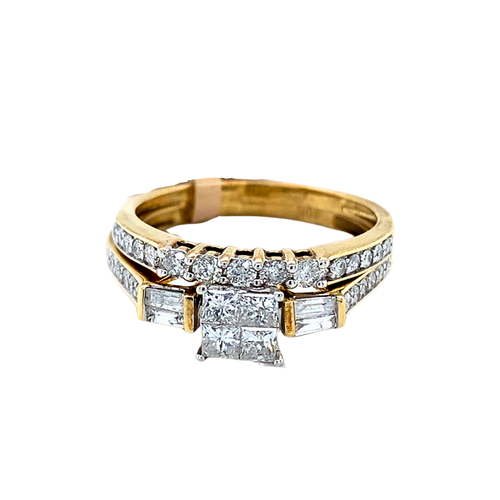 10kt Yellow Gold Diamond Ring set