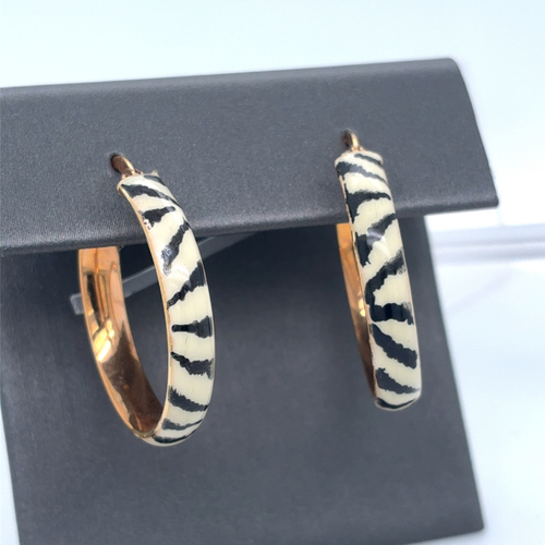 10kt Yellow Fancy Gold Hoops