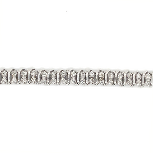 10KT White Gold Natural Diamond 2.00TW Bracelet