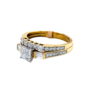 10kt Yellow Gold Diamond Ring set