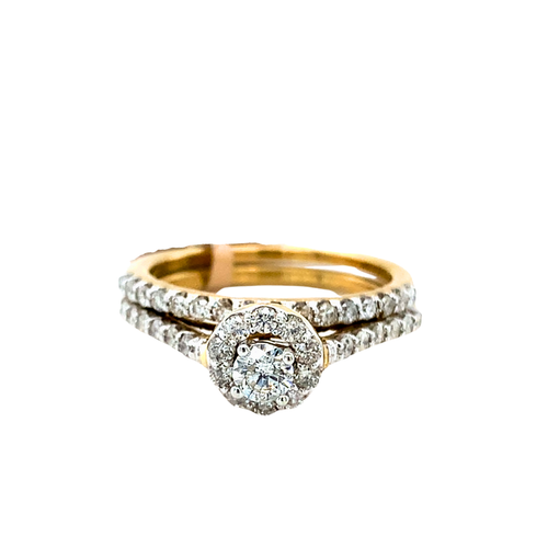 10kt Yellow Gold Diamond Ring set
