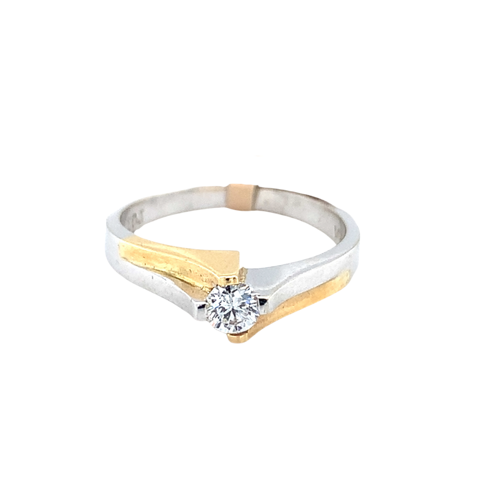 10kt Two-tone Gold .20ct Diamond Ring