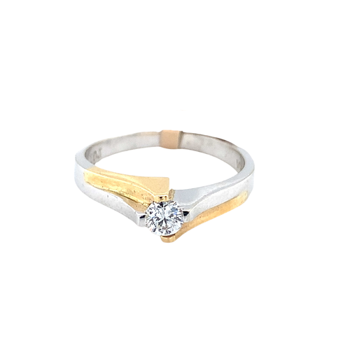10kt Two-tone Gold .20ct Diamond Ring