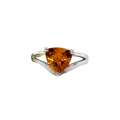 14kt White Gold Citrine ring