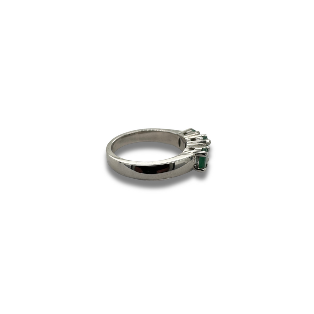 10KW Emerald and Diamond Accent Ring
