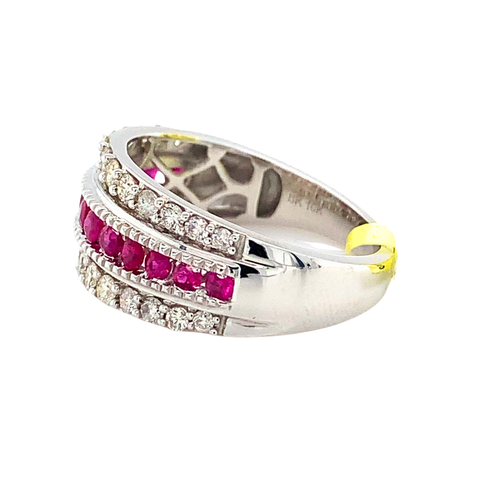 10KW Ruby and Diamond Band