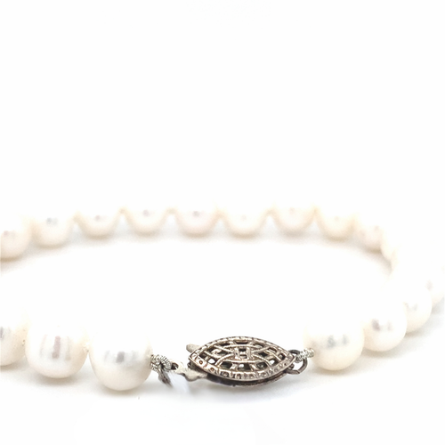 Sterling Silver Pearl Bracelet
