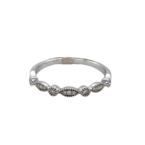 10kt White Gold 0.7tw Diamond Band