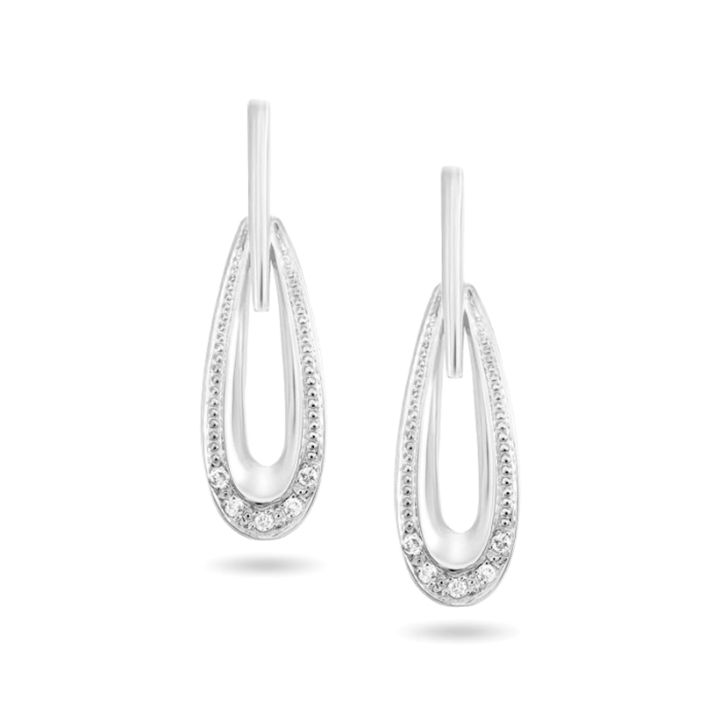 Sterling Silver .35TW Lab Grown Round Brilliant Stud Earrings