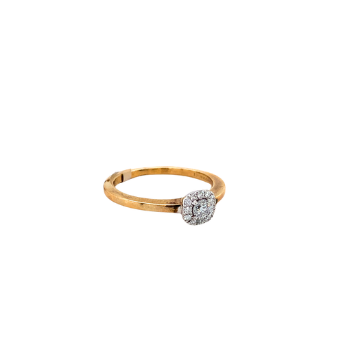 10kt Yellow Gold .12cd +.08  tw Diamond Ring