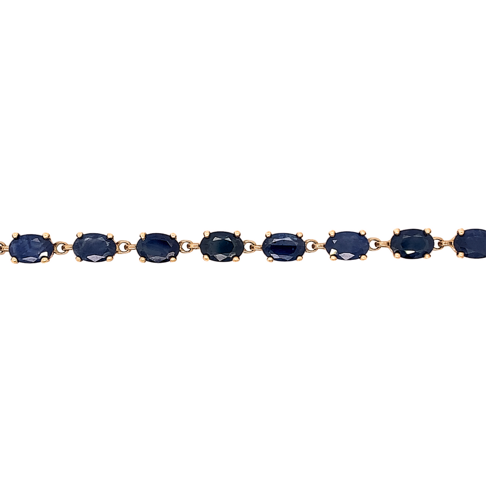 10kt Yellow Gold Sapphire Bracelet