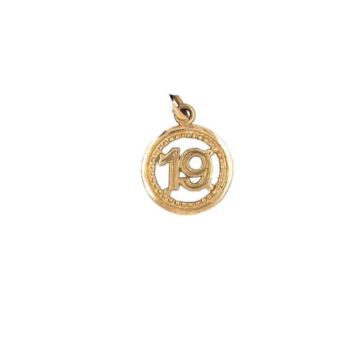 10kt Yellow Gold Number Charms