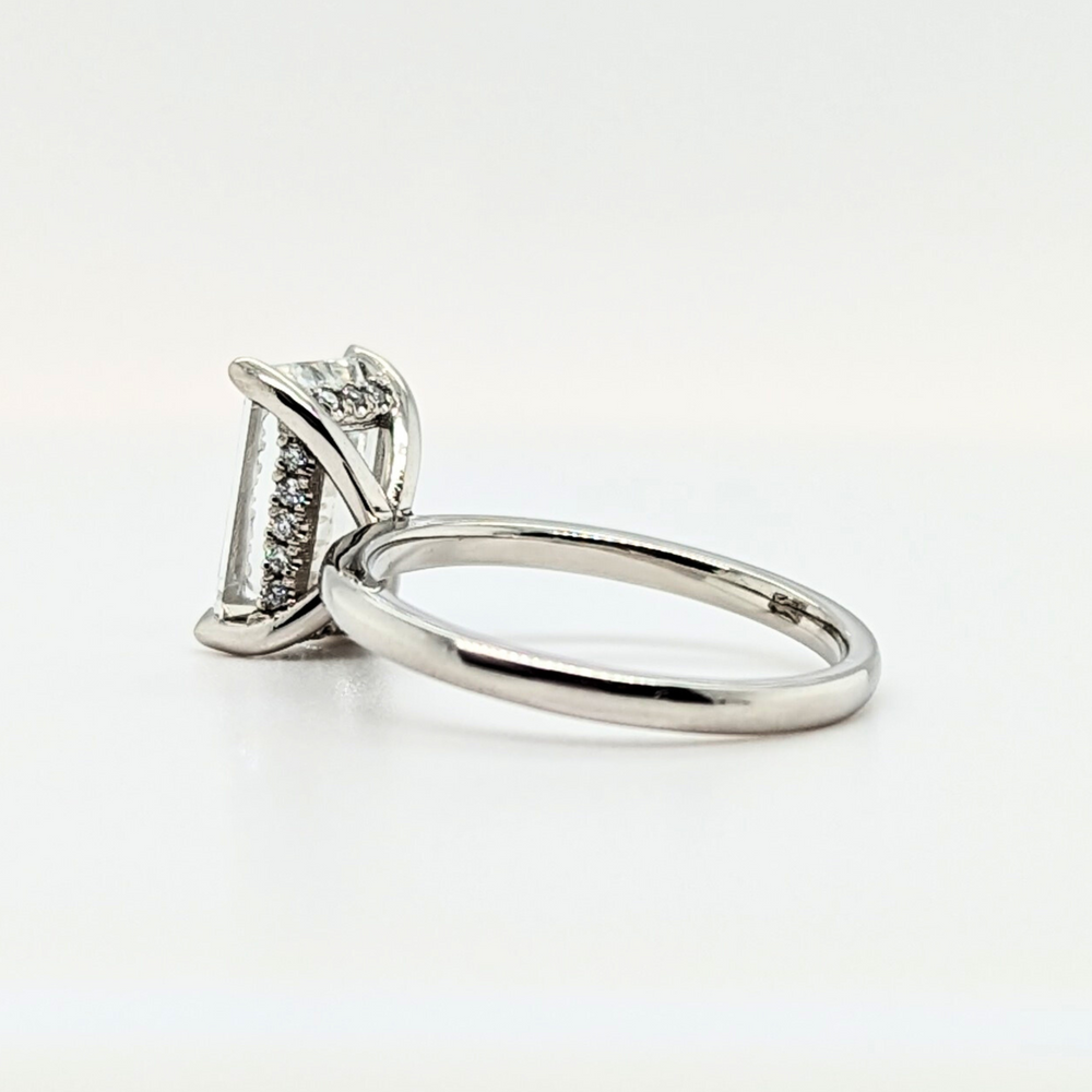 3ct Emerald Cut Engagement Ring - Special Price