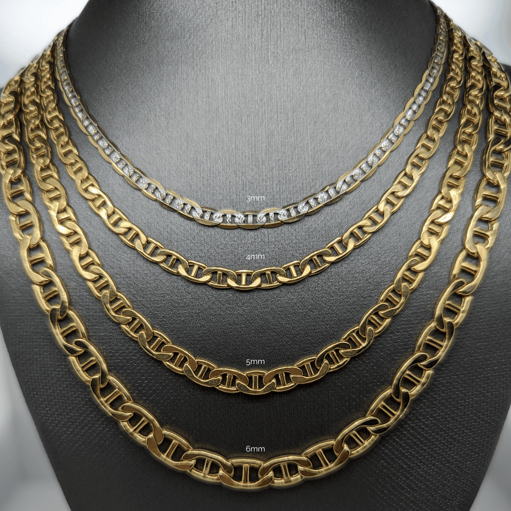 10kt 5mm Mariner Chain