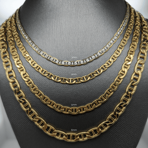 10kt 4mm Mariner Chain