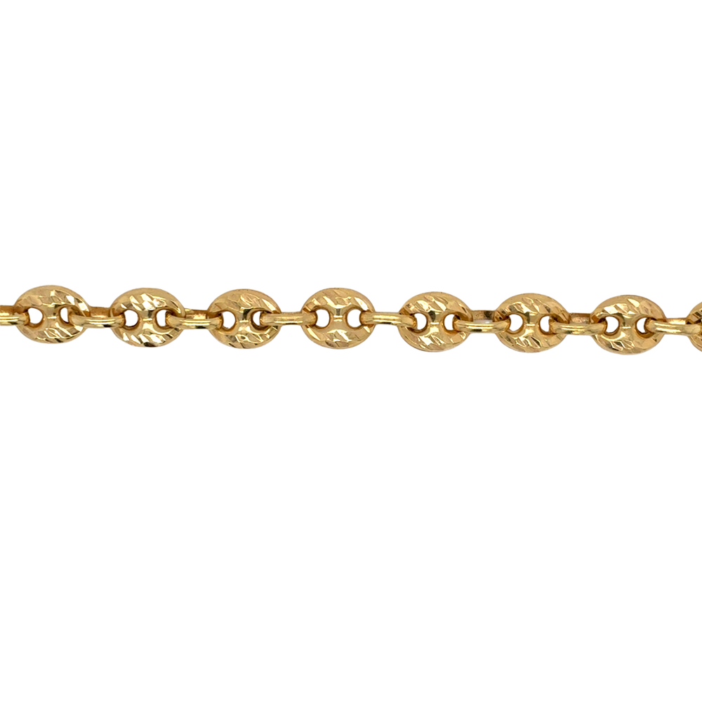 10kt Yellow Gold 18" Puffed Gucci 6.5mm Chain