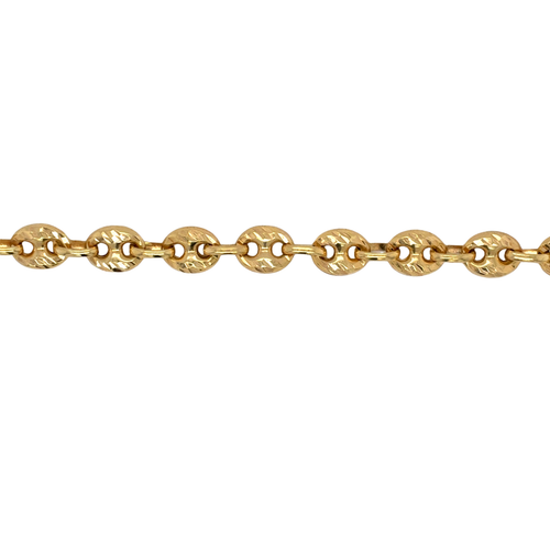 10kt Yellow Gold 18" Puffed Gucci 6.5mm Chain