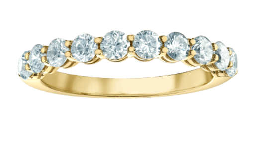 14kt Yellow Gold 1.70 TDW Round Brilliant Lab Grown Diamond Band
