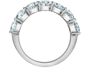 14kt White Gold 1.79 TDW Oval Lab Grown Diamond Band