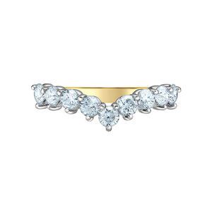 14kt White Gold 1ct Total Weight Brilliant Round Lab Grown Diamond Band