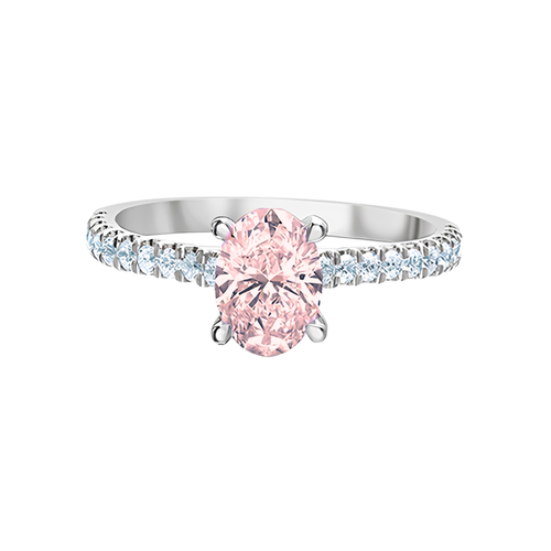 14KT White Gold 1.03ct Pink Lab Diamond Grown Diamond Ring