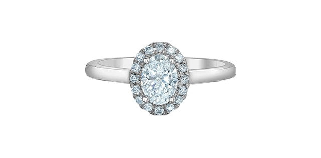 14kt White Gold Lab Grown Diamond Ring