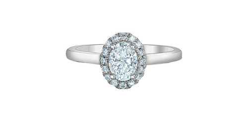 14kt White Gold Lab Grown Diamond Ring