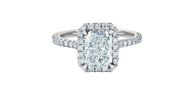 14kt White Gold 2.08+.43ct Lab Grown Diamond Band
