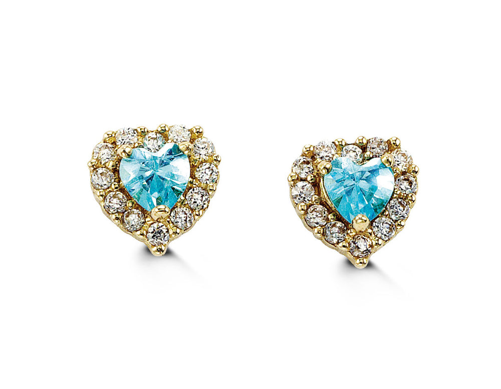 14kt Yellow Gold Heart Shape earrings