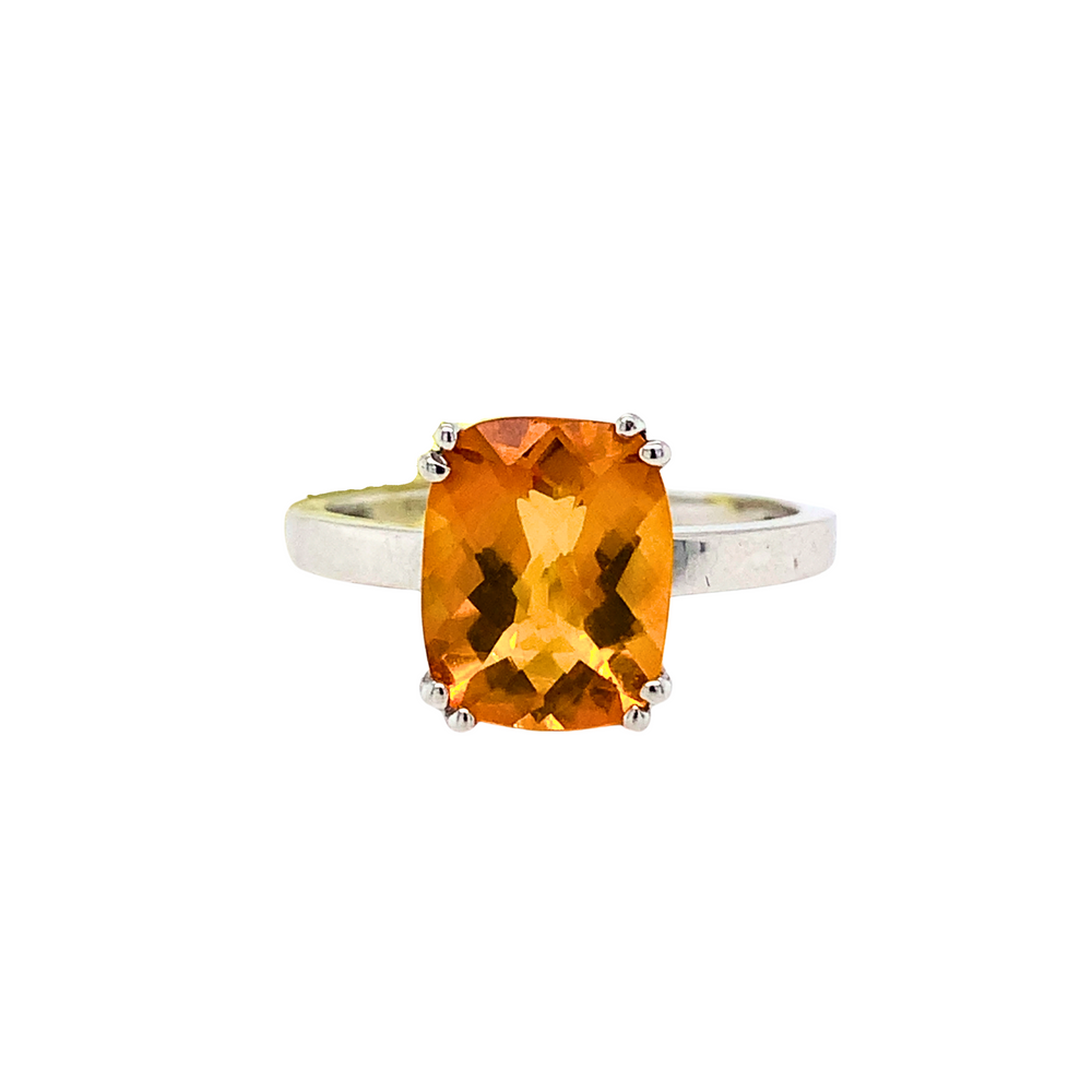 10kt White Gold Citrine ring