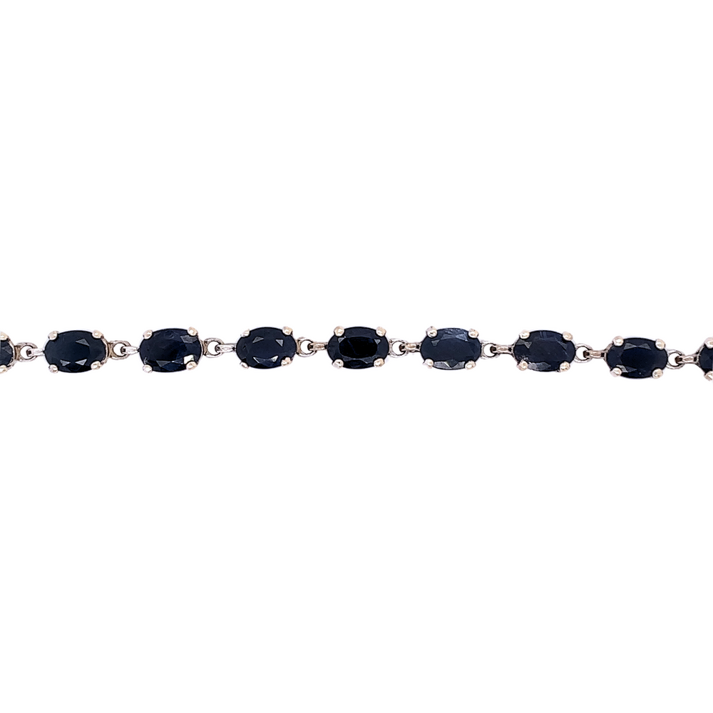 10kt White Gold Sapphire Bracelet