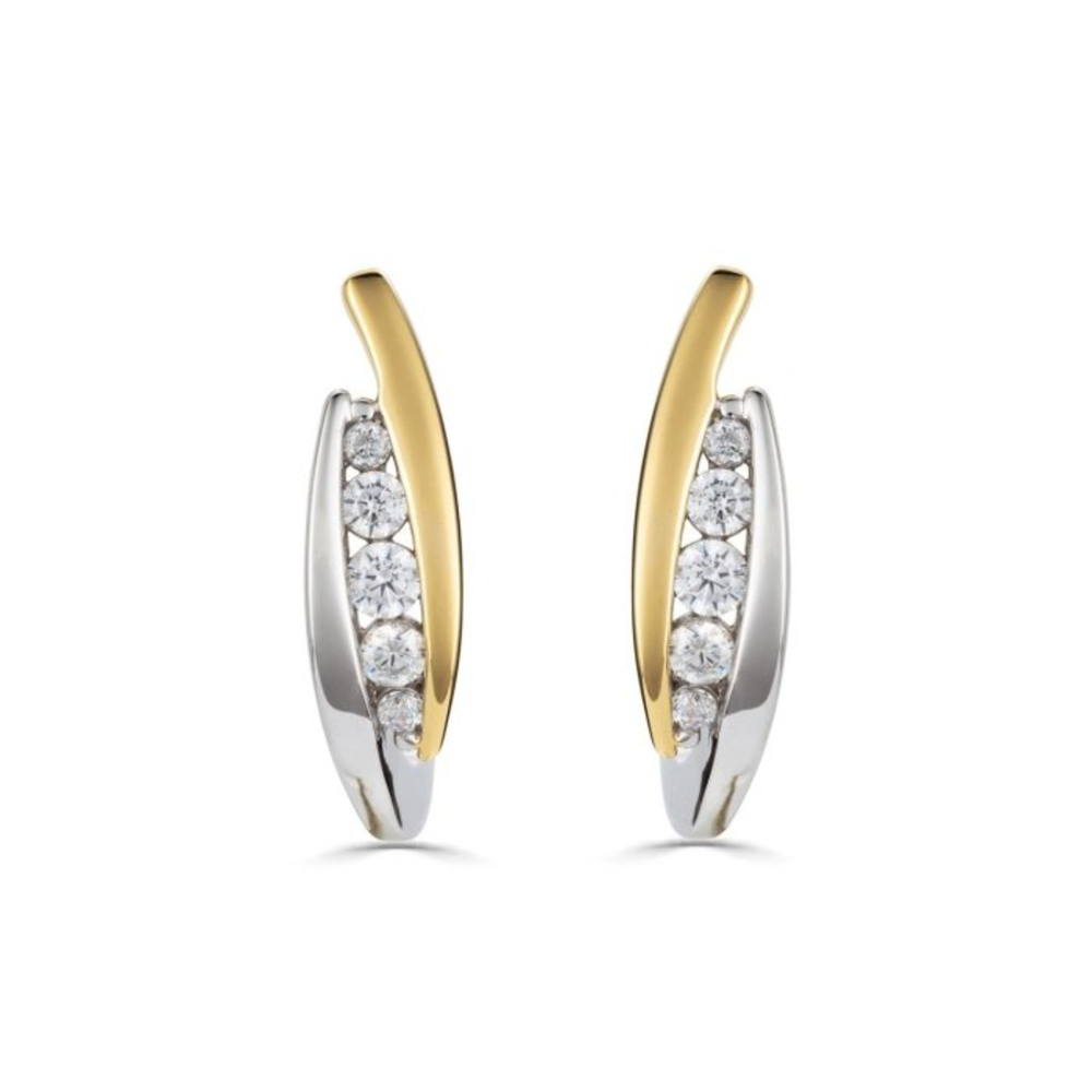 Sterling Silver .25TW Lab Grown Round Brilliant Stud Earrings