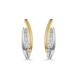 Sterling Silver .25TW Lab Grown Round Brilliant Stud Earrings