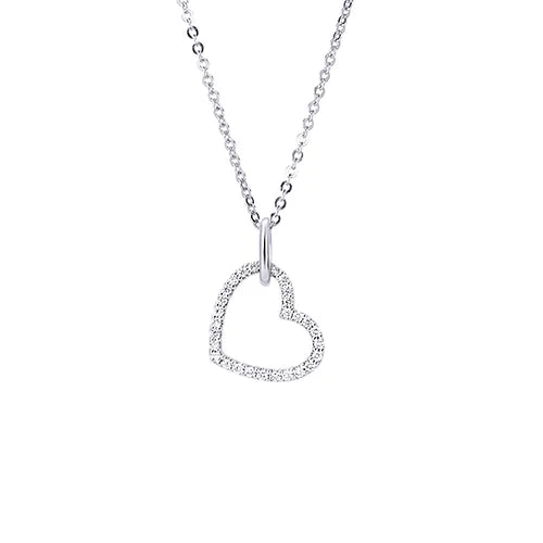 10KW .33tw Canadian Diamond Heart Pendant
