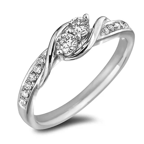 10KW .44tw Canadian Diamond Bypass Ring