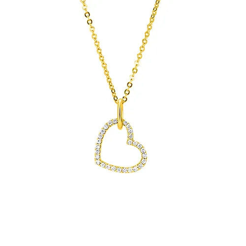 10KY .33tw Canadian Diamond Heart Pendant
