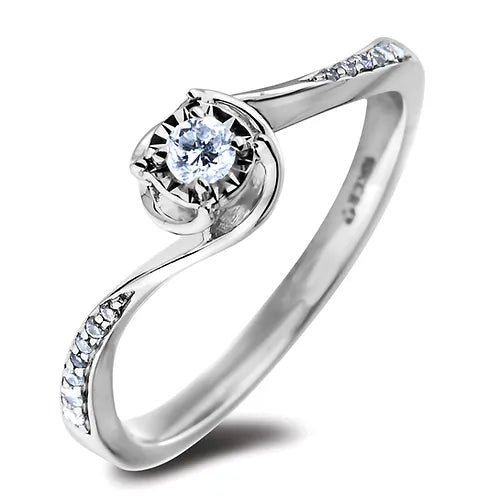 10KW .22tw Canadian Diamond Wave Ring