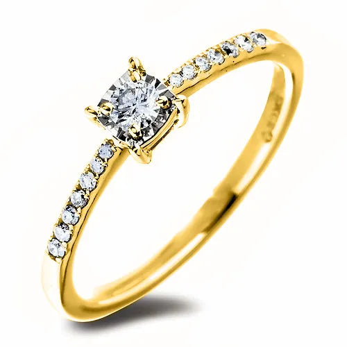 10KY .23tw Canadian Diamond Ring