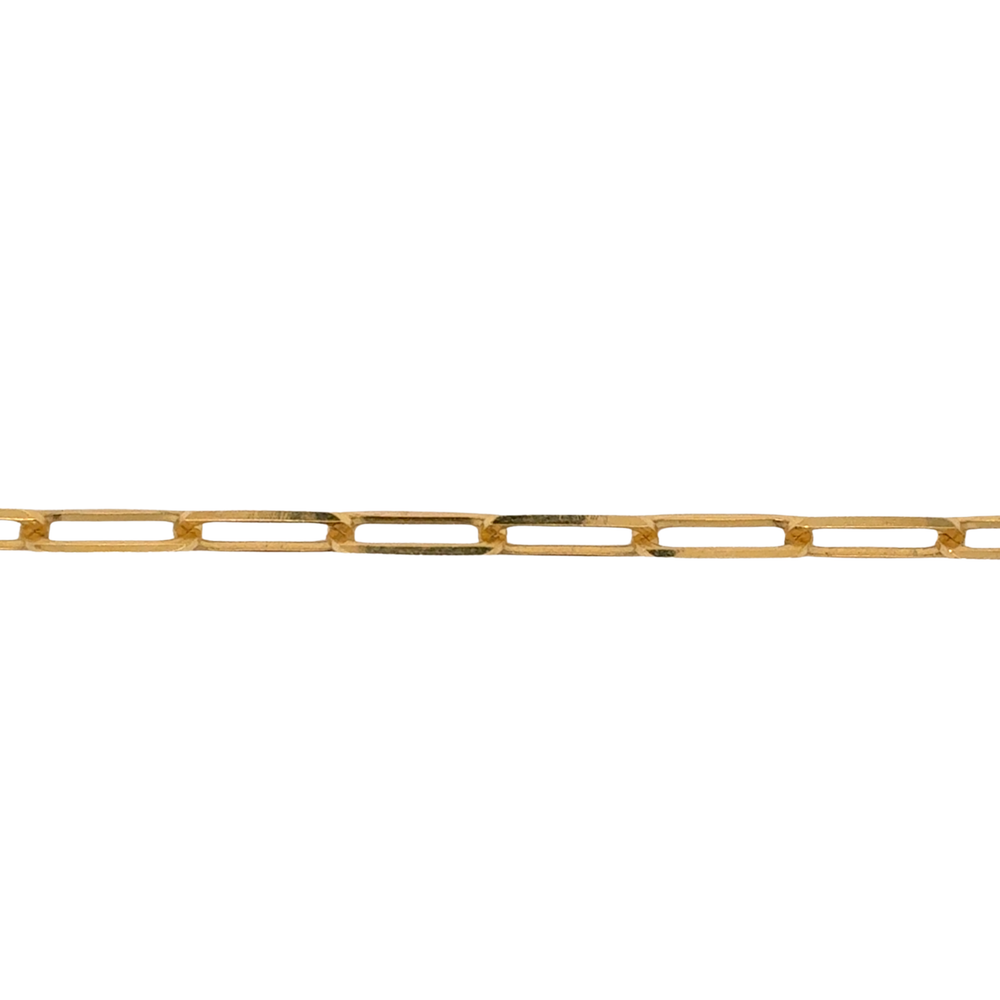 10kt Yellow Gold 16" Paperclip 3mm Chain
