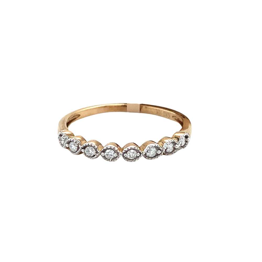 10kt Yellow Gold 0.10tw Diamond Band