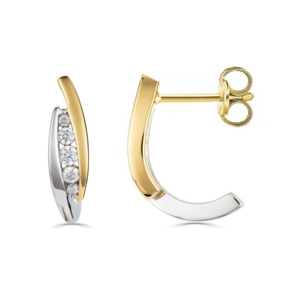 Sterling Silver .25TW Lab Grown Round Brilliant Stud Earrings