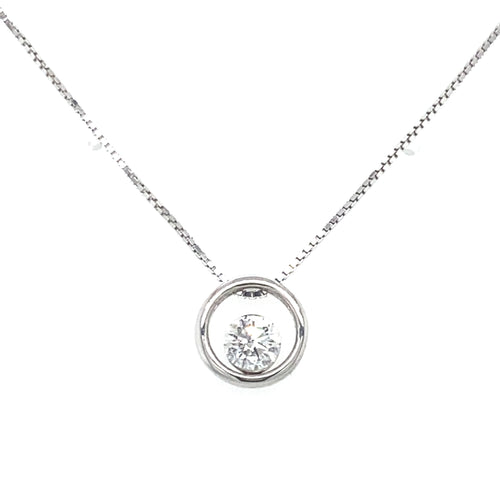 14kt White Gold .33ct Canadian Diamond Pendant