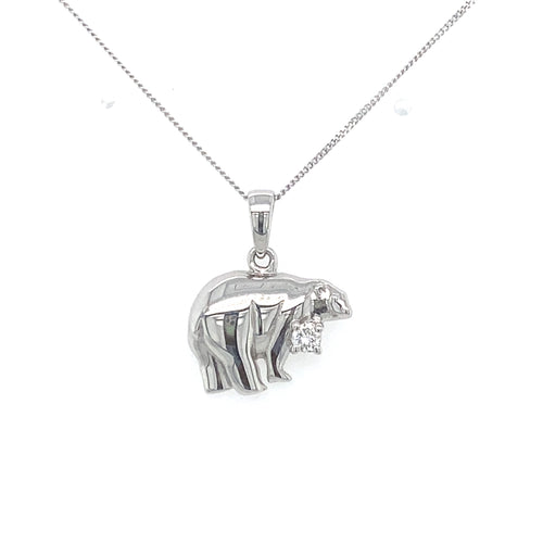 10kt White Gold .05ct Canadian Diamond Pendant