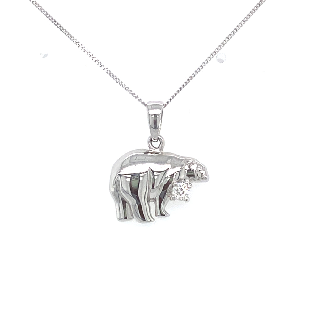 10kt White Gold .05ct Canadian Diamond Pendant