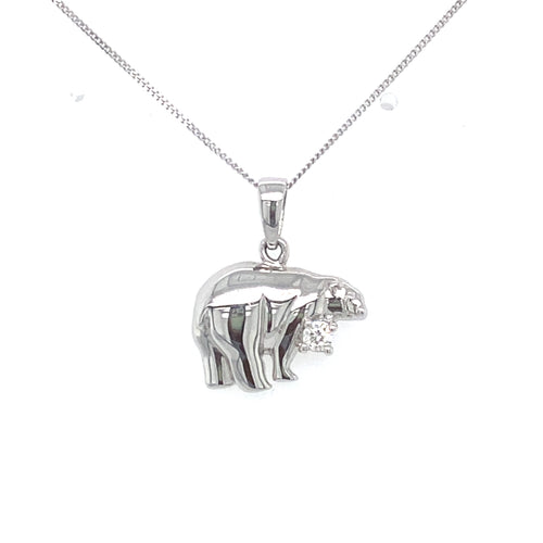 10kt White Gold .05ct Canadian Diamond Pendant