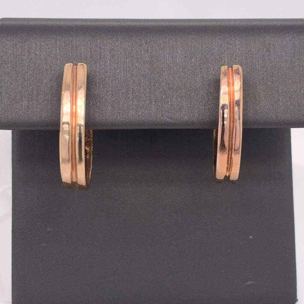 10kt Rose Gold Hoops